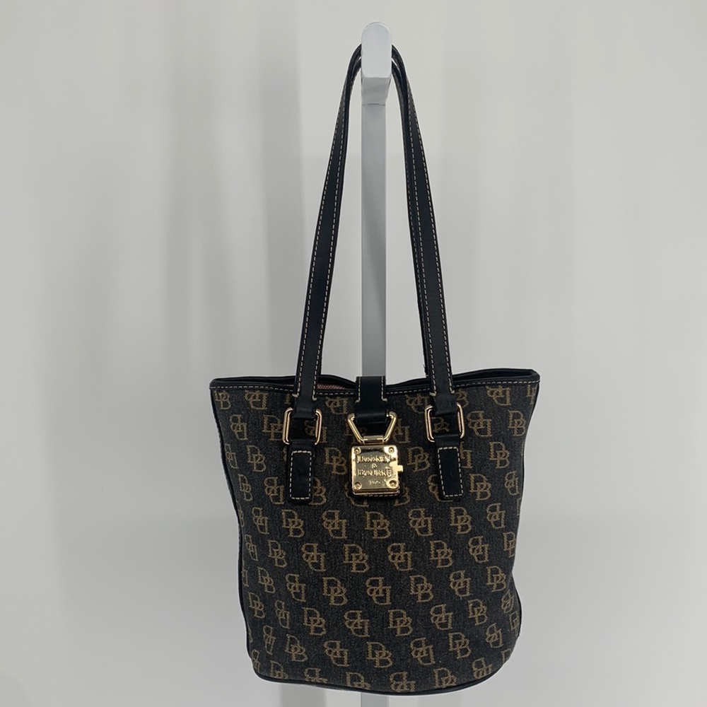Dooney & Bourke Brown/Tan Signature Bucket Bag